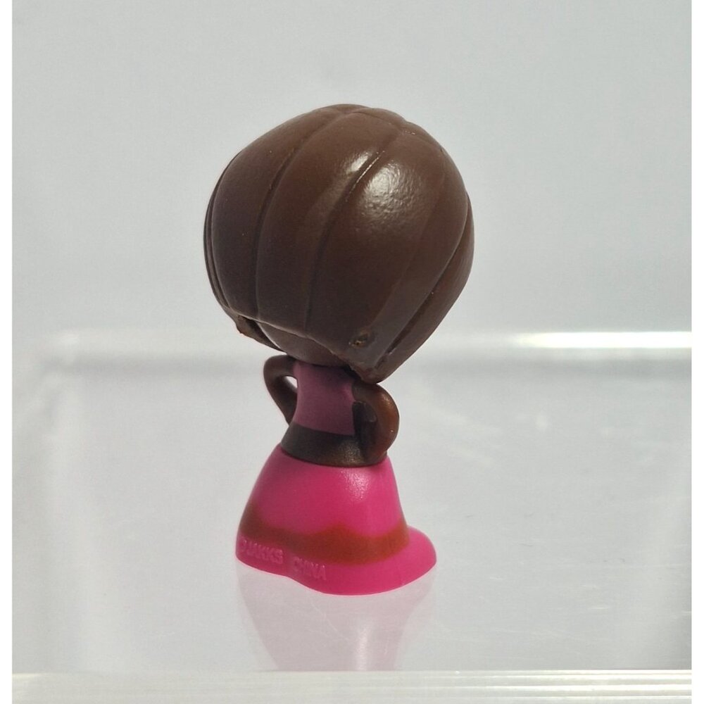 Gift Ems Mini Doll 1.5" African American Girl Pink Dress With a Peach - Picture 5 of 11